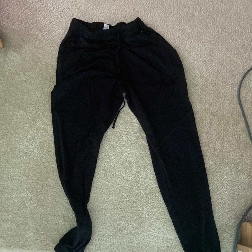 very casual black sweatpants